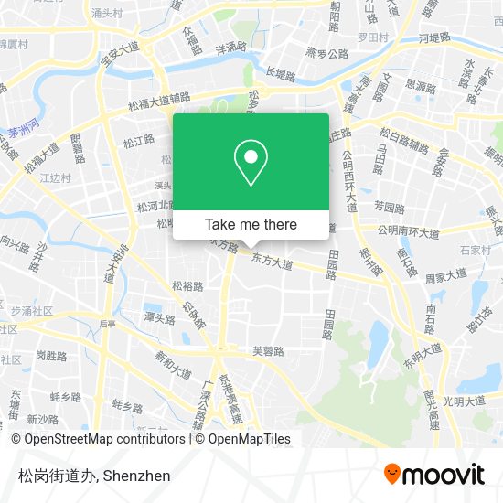 松岗街道办 map