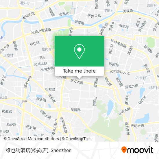 维也纳酒店(松岗店) map