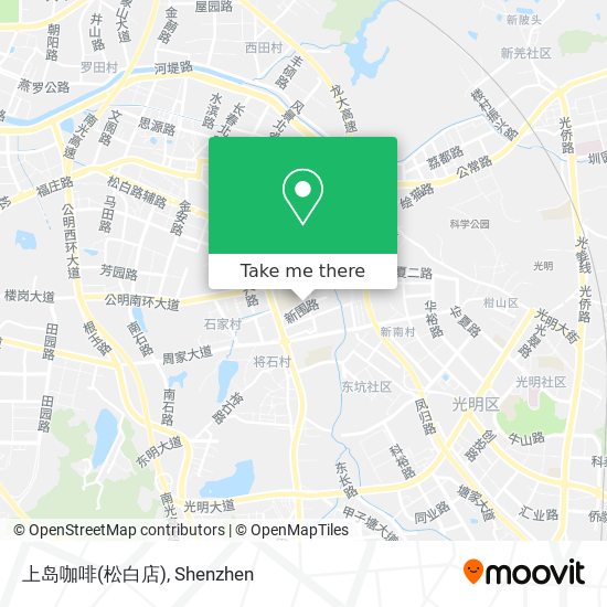上岛咖啡(松白店) map