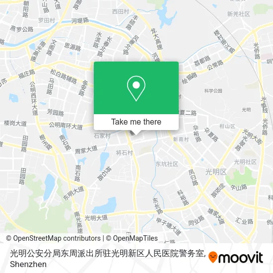 光明公安分局东周派出所驻光明新区人民医院警务室 map
