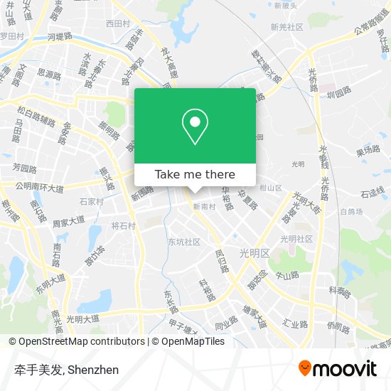 牵手美发 map