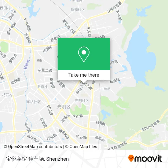 宝悦宾馆-停车场 map