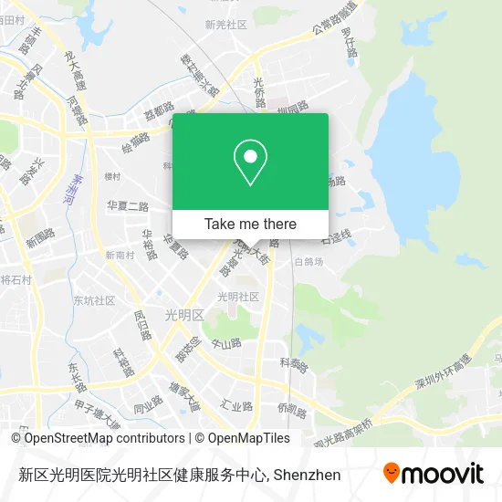新区光明医院光明社区健康服务中心 map