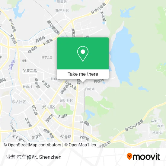 业辉汽车修配 map