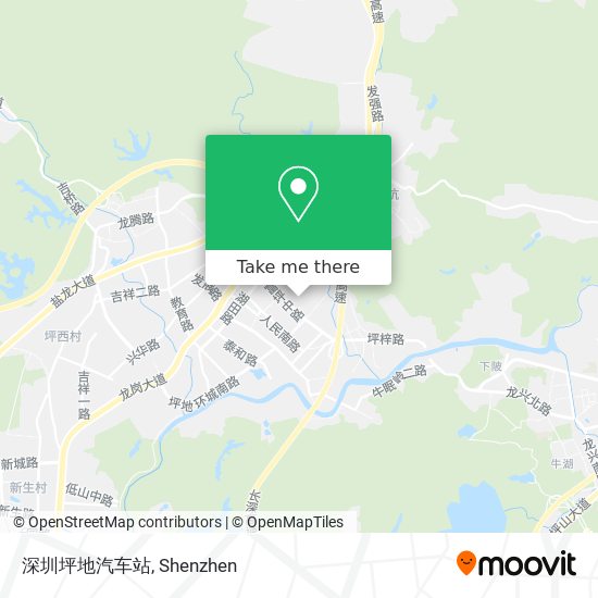 深圳坪地汽车站 map
