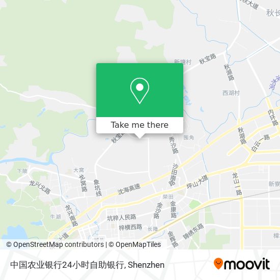 中国农业银行24小时自助银行 map