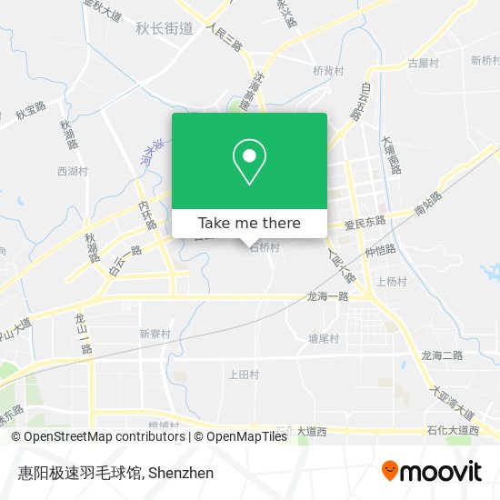 惠阳极速羽毛球馆 map