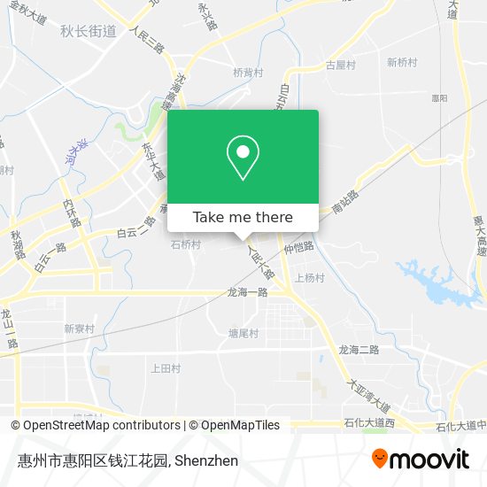 惠州市惠阳区钱江花园 map