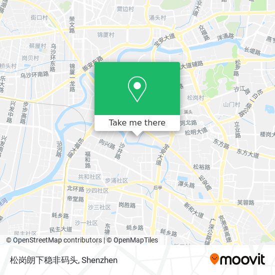 松岗朗下稳非码头 map