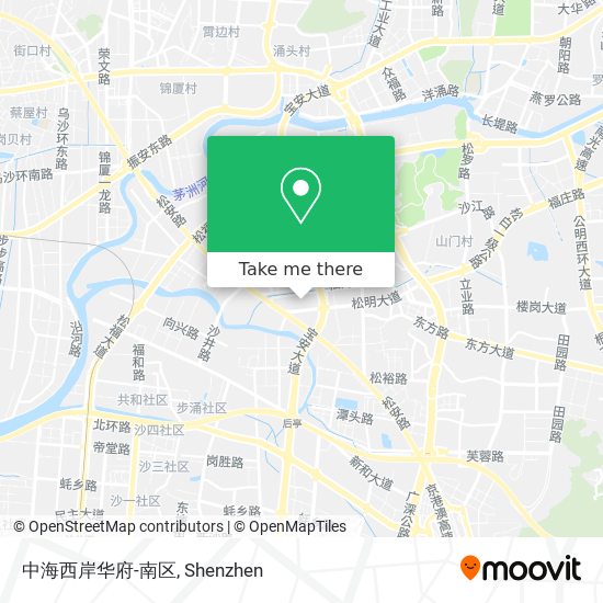 中海西岸华府-南区 map