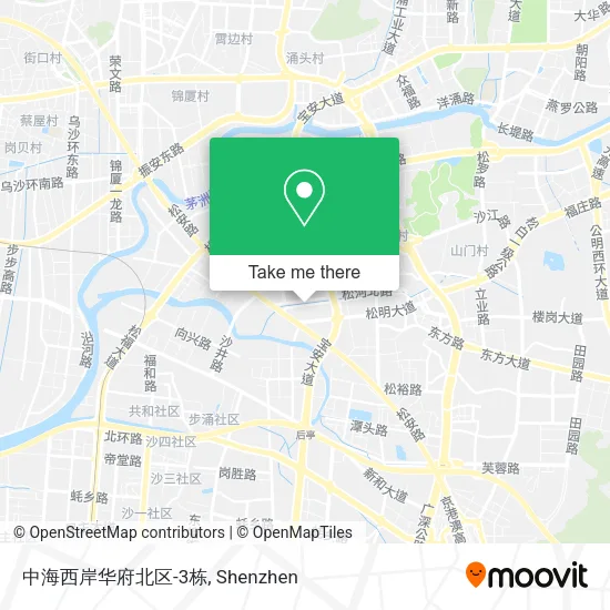 中海西岸华府北区-3栋 map