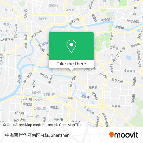中海西岸华府南区-4栋 map