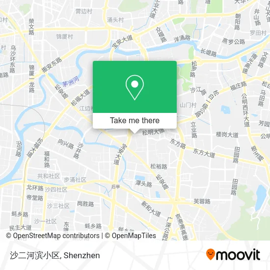 沙二河滨小区 map