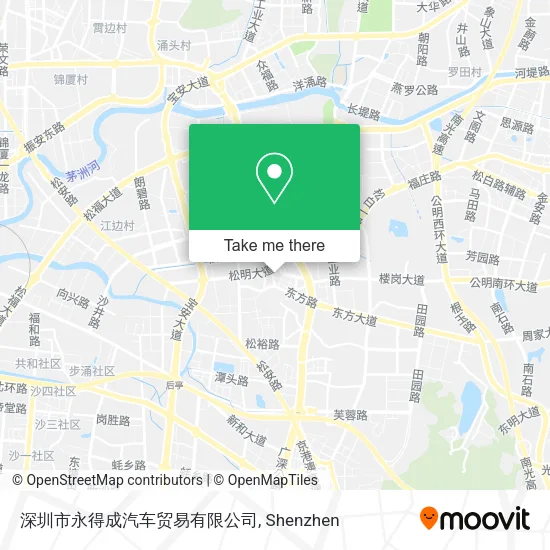 深圳市永得成汽车贸易有限公司 map