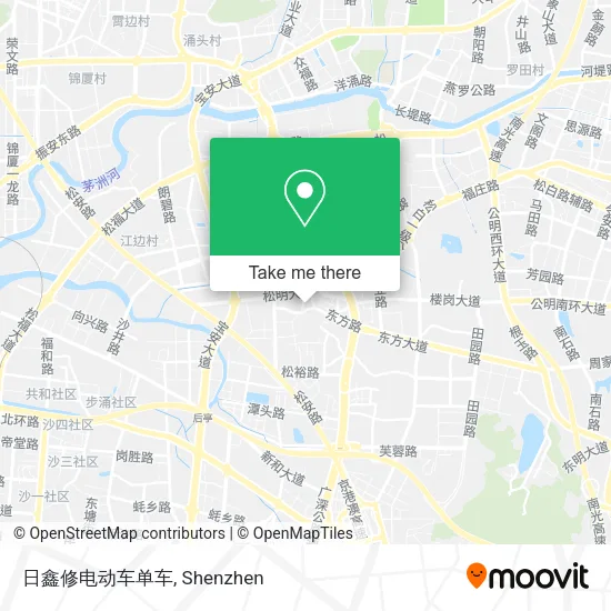 日鑫修电动车单车 map