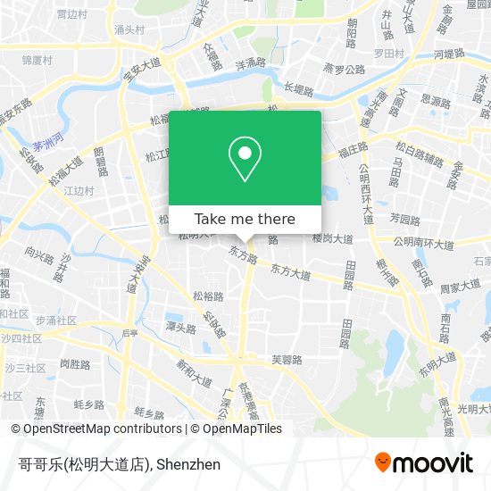 哥哥乐(松明大道店) map