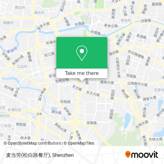 麦当劳(松白路餐厅) map
