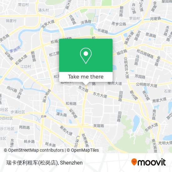 瑞卡便利租车(松岗店) map