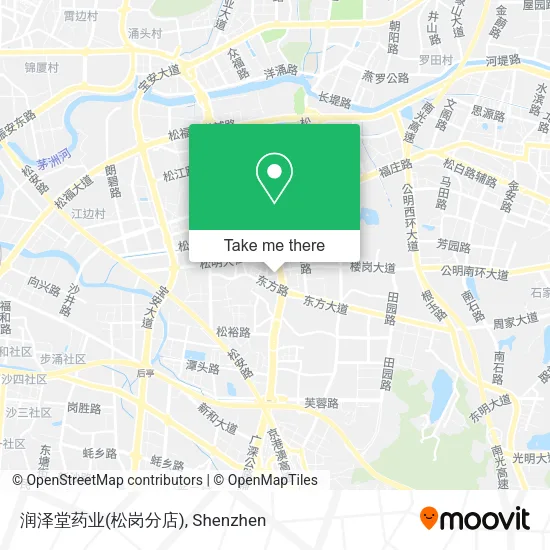 润泽堂药业(松岗分店) map