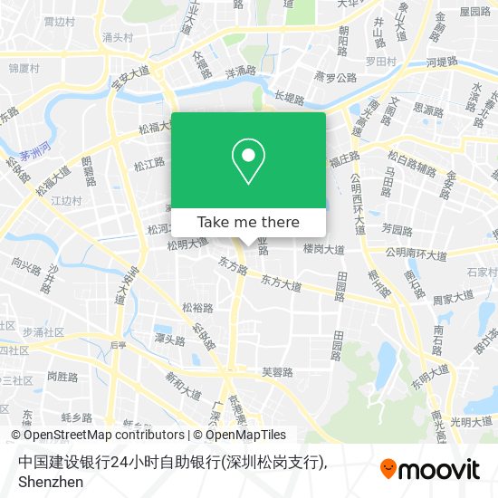 中国建设银行24小时自助银行(深圳松岗支行) map