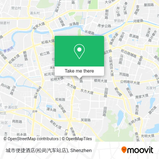 城市便捷酒店(松岗汽车站店) map