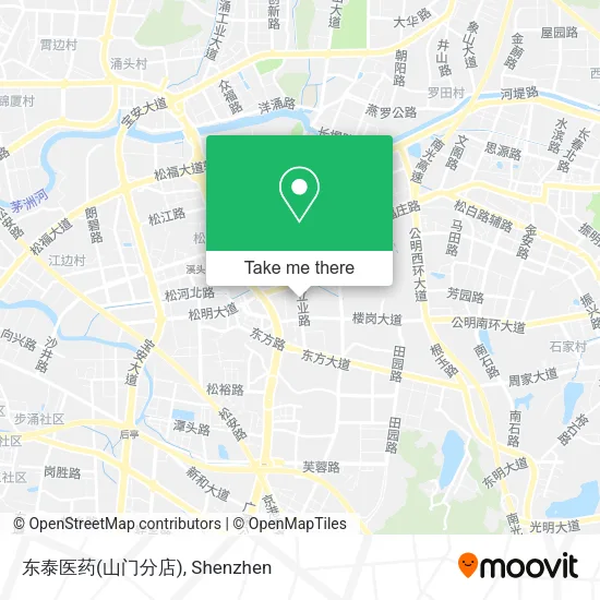 东泰医药(山门分店) map