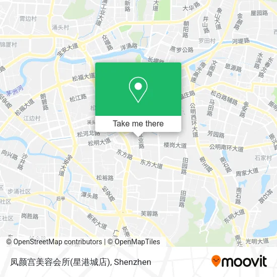 凤颜宫美容会所(星港城店) map