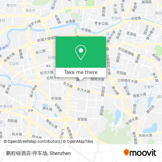 鹏程锦酒店-停车场 map