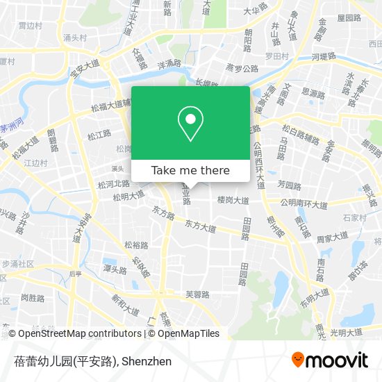 蓓蕾幼儿园(平安路) map