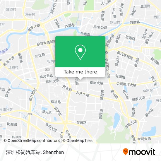 深圳松岗汽车站 map