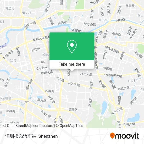 深圳松岗汽车站 map