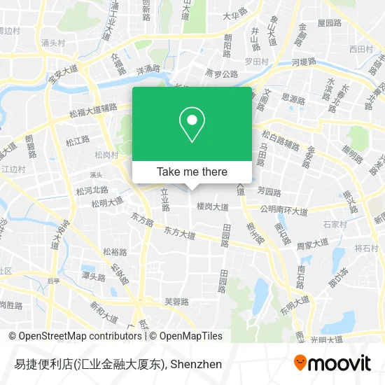 易捷便利店(汇业金融大厦东) map