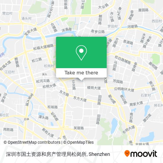 深圳市国土资源和房产管理局松岗所 map