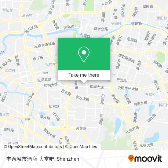 丰泰城市酒店-大堂吧 map