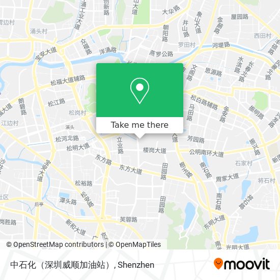中石化（深圳威顺加油站） map