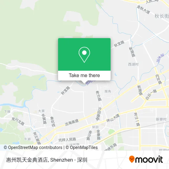 惠州凯天金典酒店 map