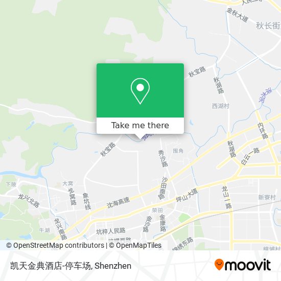 凯天金典酒店-停车场 map