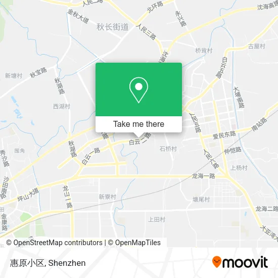 惠原小区 map