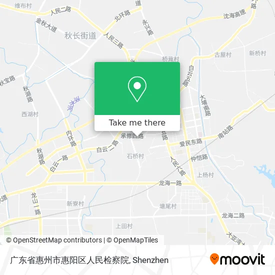广东省惠州市惠阳区人民检察院 map