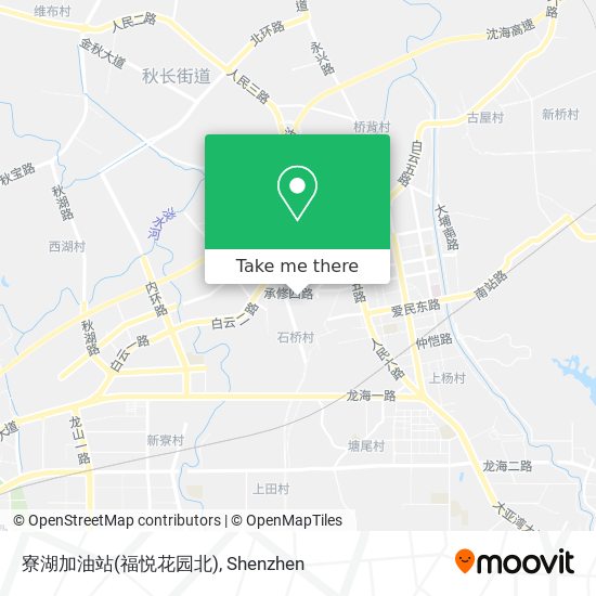 寮湖加油站(福悦花园北) map