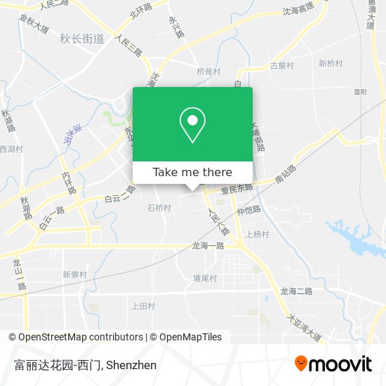 富丽达花园-西门 map