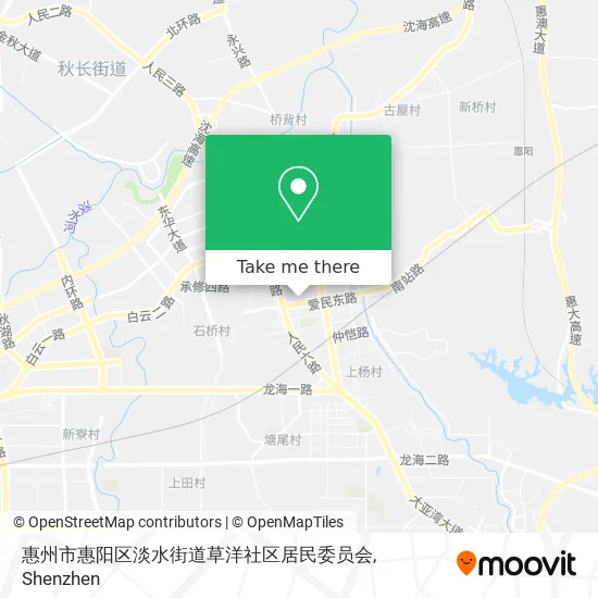 惠州市惠阳区淡水街道草洋社区居民委员会 map