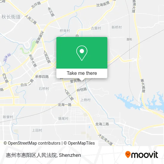 惠州市惠阳区人民法院 map