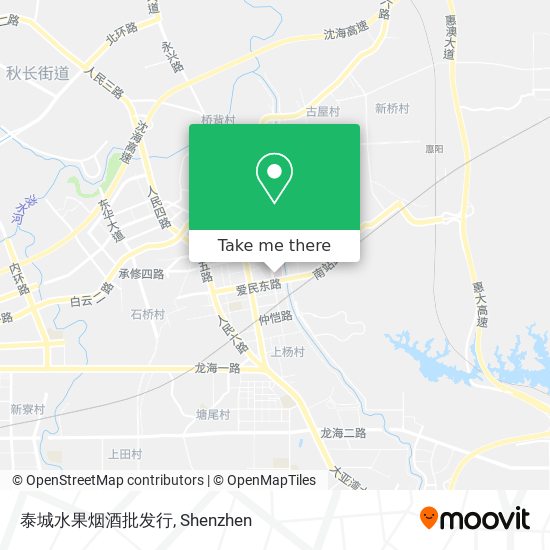 泰城水果烟酒批发行 map