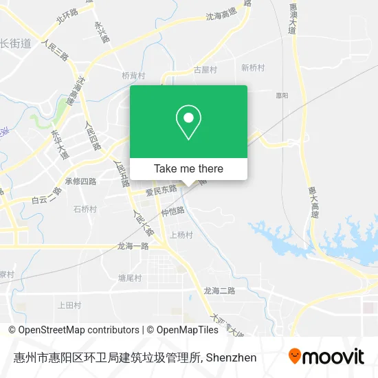 惠州市惠阳区环卫局建筑垃圾管理所 map