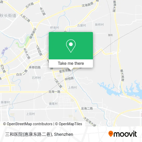 三和医院(惠康东路二巷) map