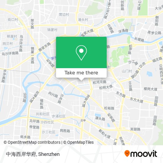 中海西岸华府 map