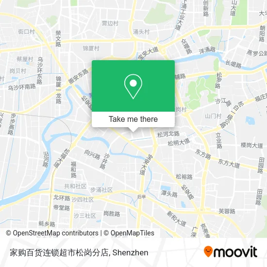 家购百货连锁超市松岗分店 map