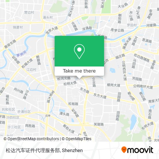 松达汽车证件代理服务部 map