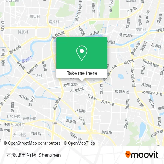 万濠城市酒店 map